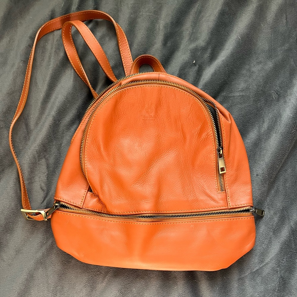 Genuine Italian leather back pack